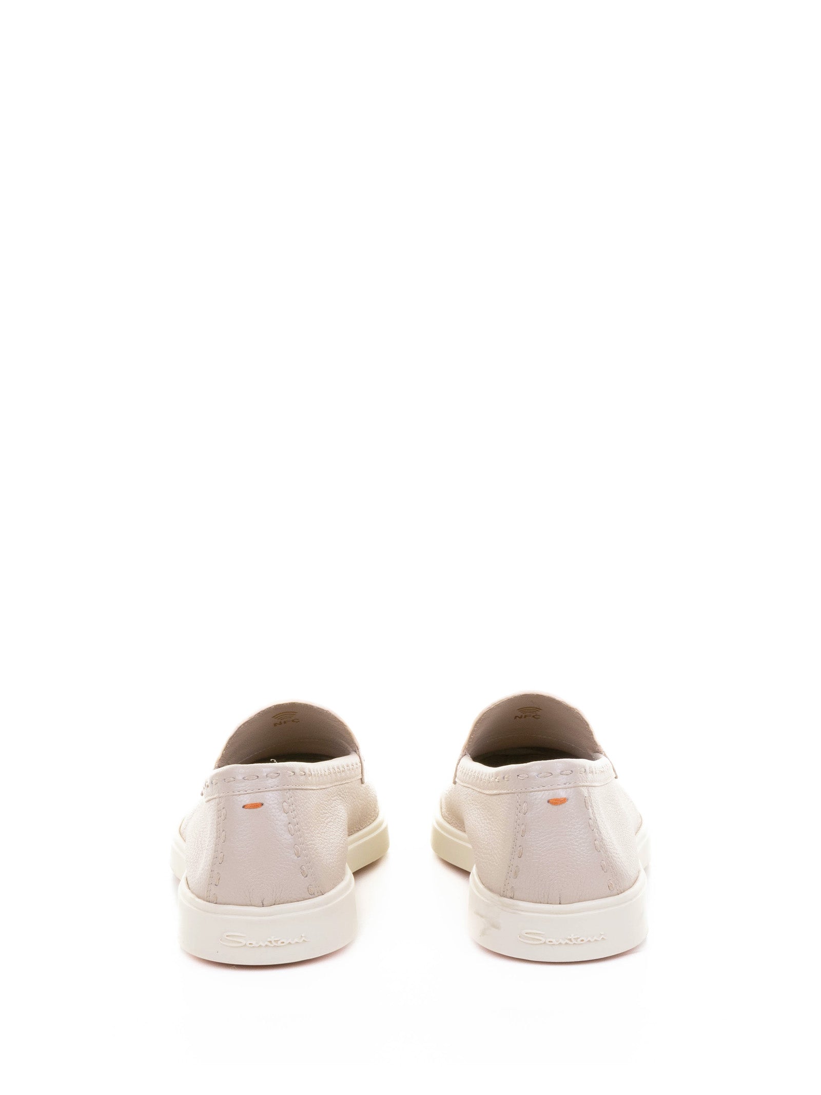 PINK LEATHER MOCCASIN Santoni