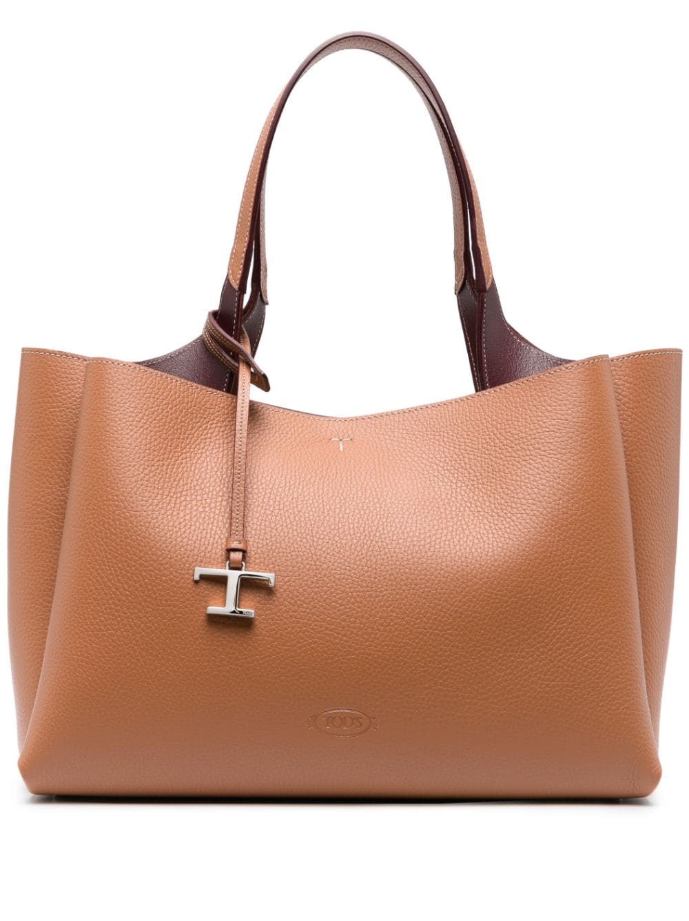 MEDIUM LEATHER SHOPPING BAG Tod's LEATHER BROWN UNI