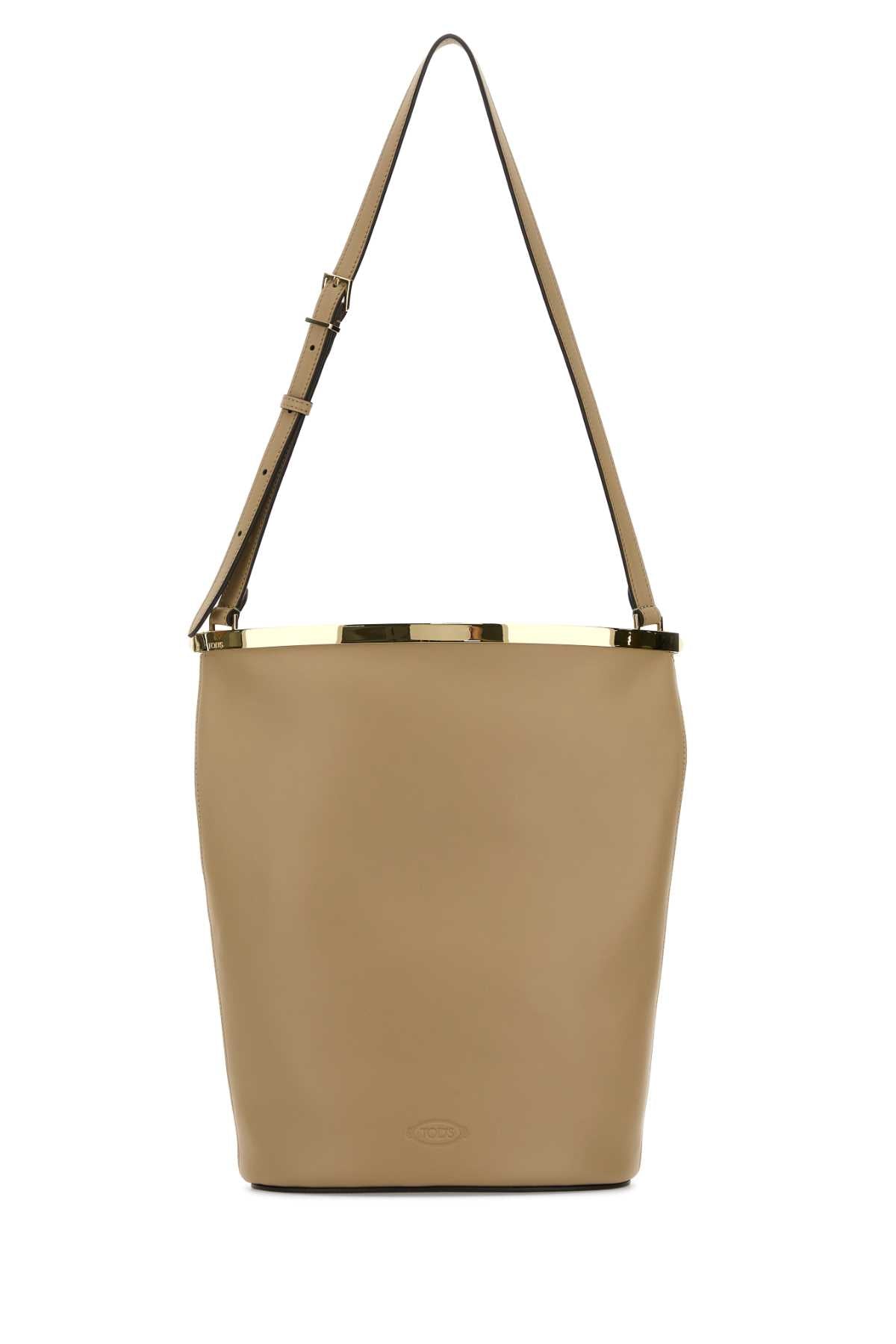 BEIGE LEATHER MAGENTA BUCKET BAG Tod's BEIGE O TAN TU