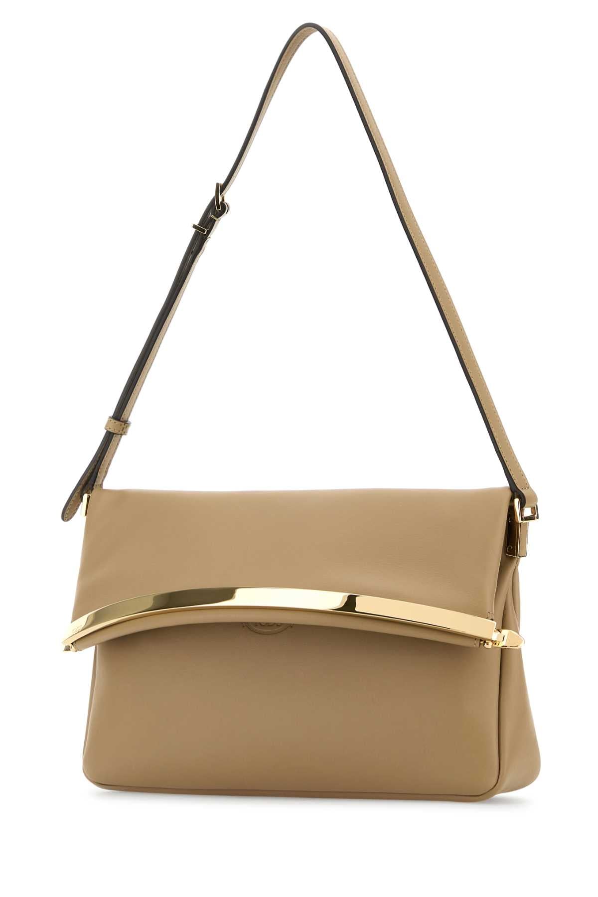BEIGE LEATHER SHOULDER BAG Tod's