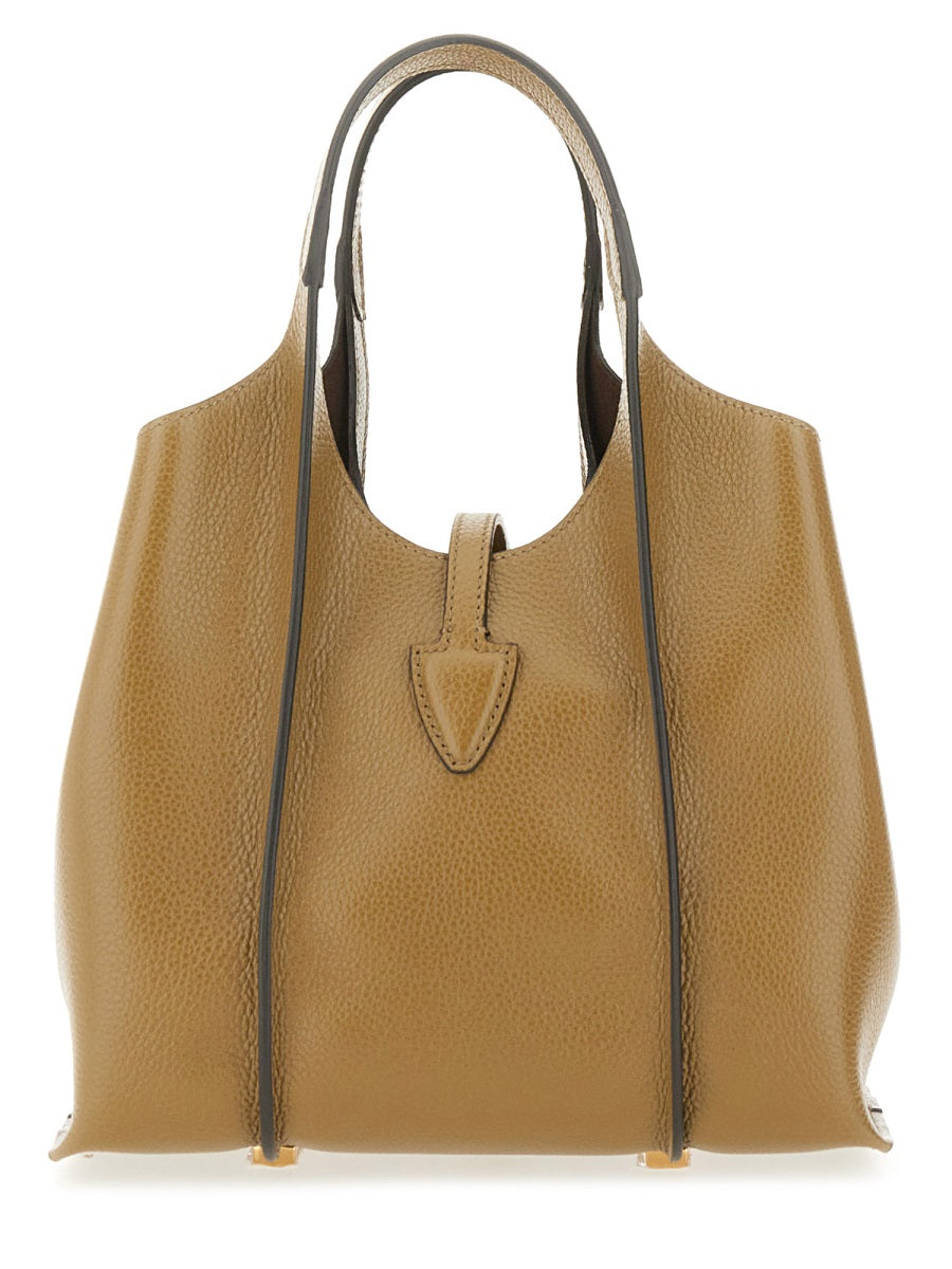 TIMELESS LEATHER MINI T SHOPPING BAG Tod's