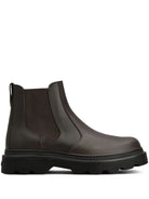 LEATHER ANKLE BOOTS Tod's BROWN 8