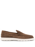 LEATHER SLIPPER LOAFER Tod's BROWN 8