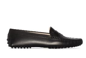 ICONIC RODOS GOMMINI LOAFERS BY TOD'S IN BLACK LEATHER Tod's BLACK 36.5