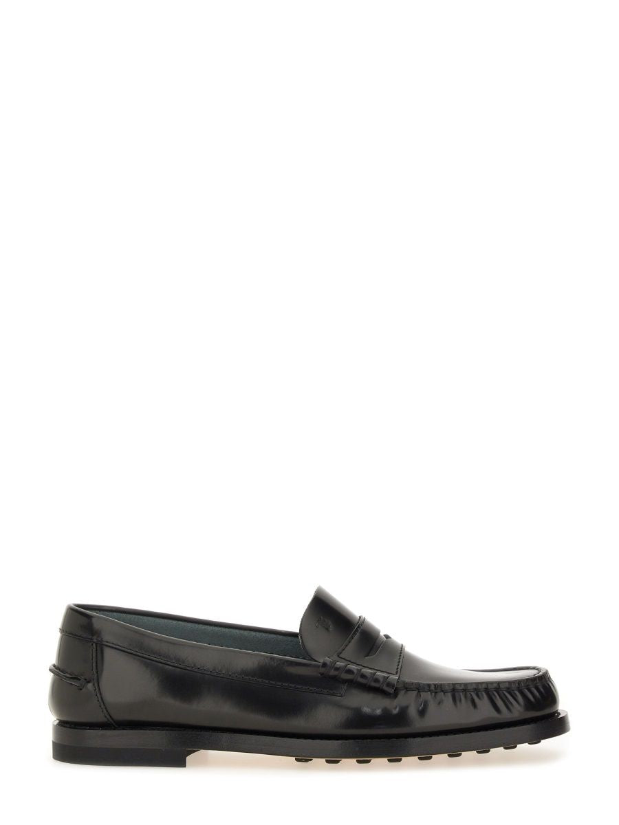 LEATHER LOAFER Tod's BLACK 41