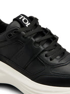 BLACK CALF LEATHER SNEAKERS Tod's