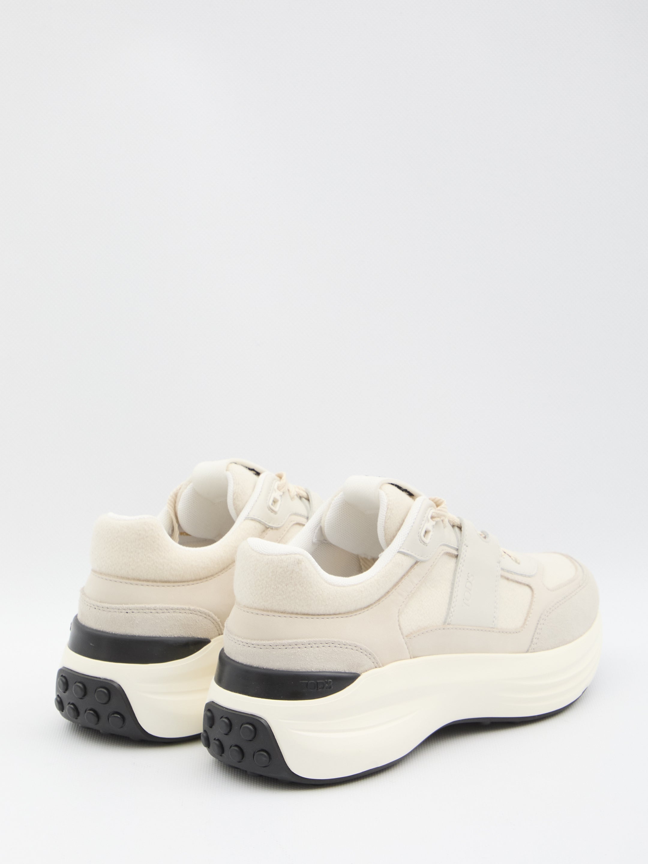 BEIGE CALFSKIN SNEAKERS Tod's