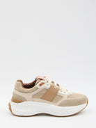 SNEAKERS IN FABRIC AND SUEDE LEATHER Tod's BROWN 36