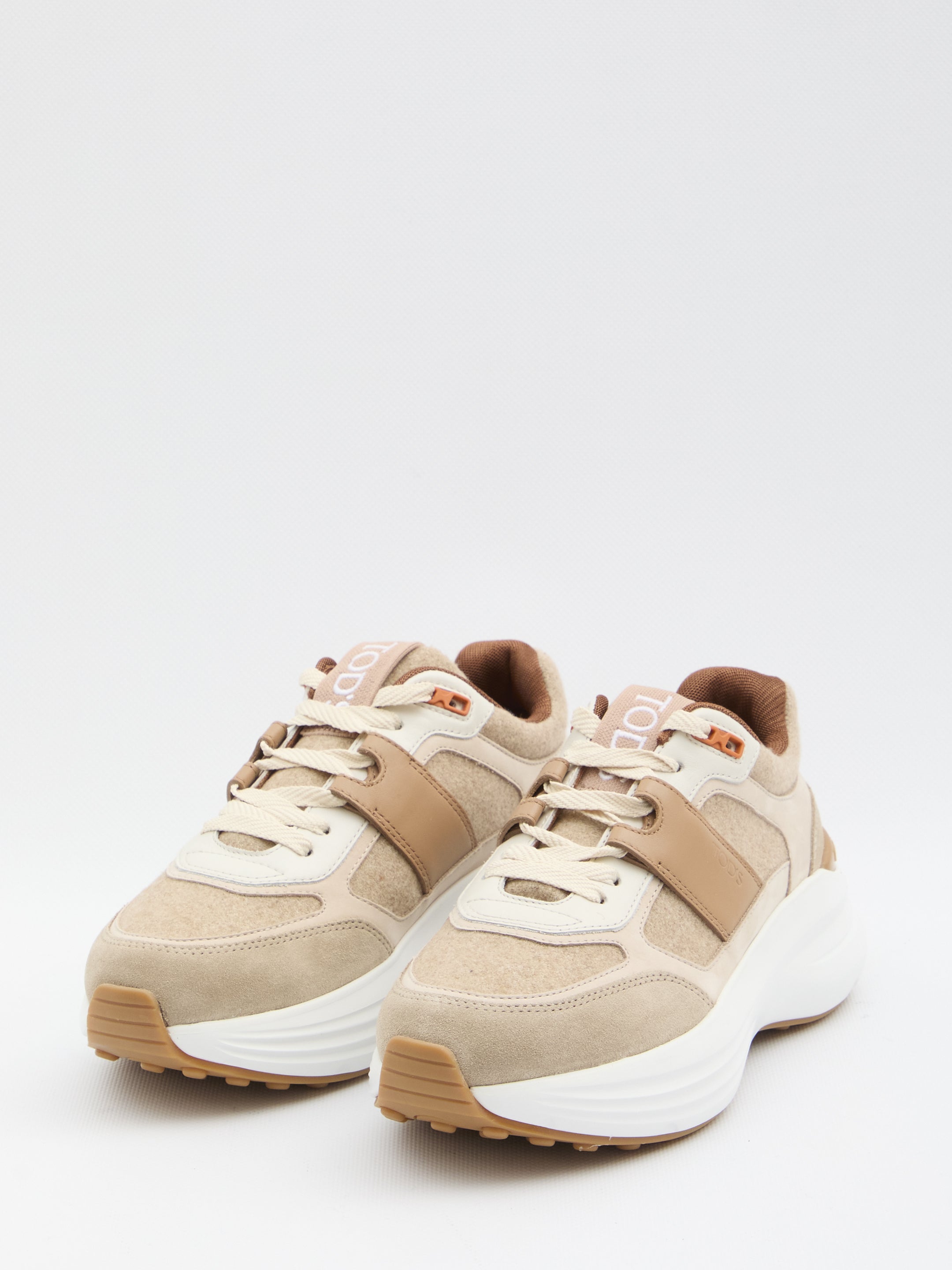 SNEAKERS IN FABRIC AND SUEDE LEATHER Tod's