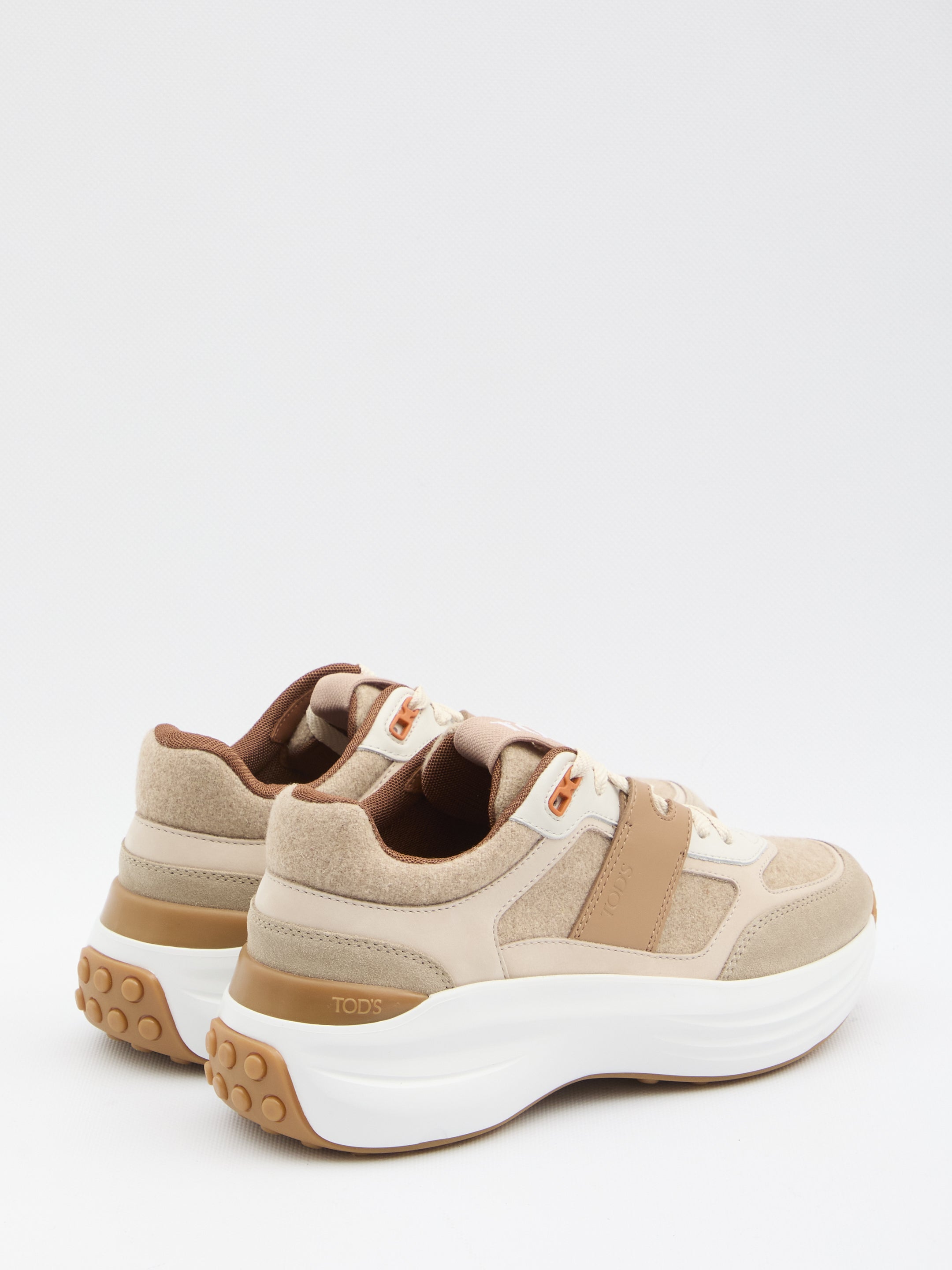 SNEAKERS IN FABRIC AND SUEDE LEATHER Tod's