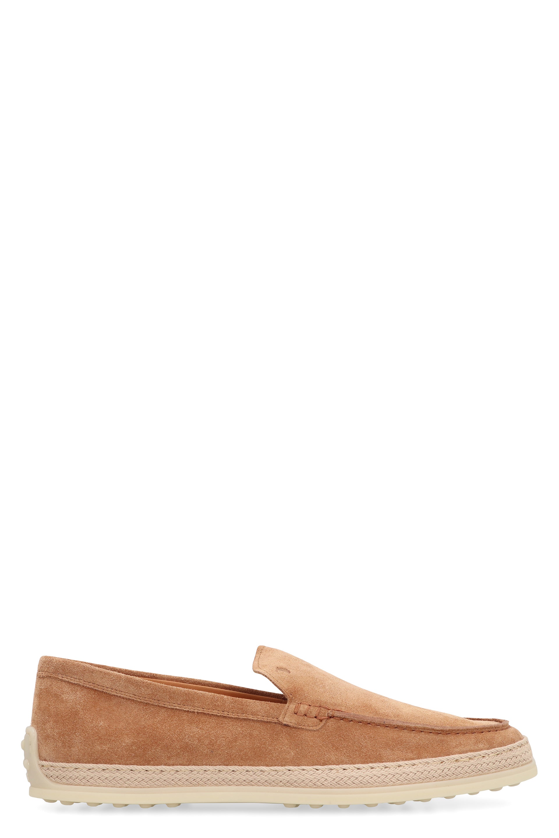 SUEDE SLIPPER LOAFERS Tod's Camel 36