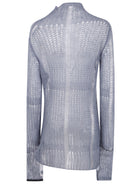 SHEER ASYMMETRY LONG KNIT Y's
