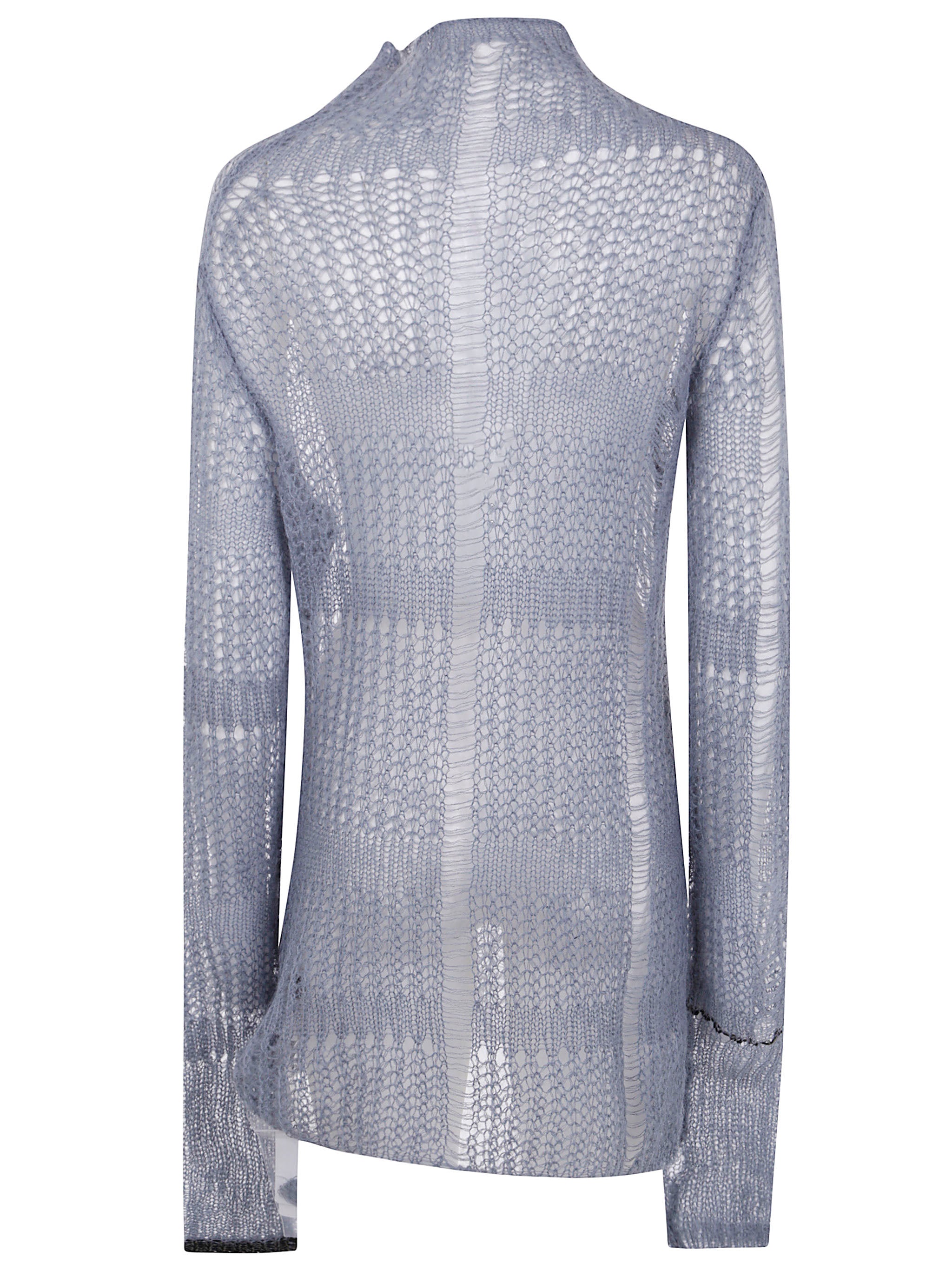 SHEER ASYMMETRY LONG KNIT Y's