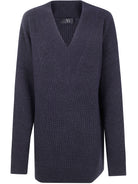 BIG V-NECK CARDIGAN Y's GREY 2
