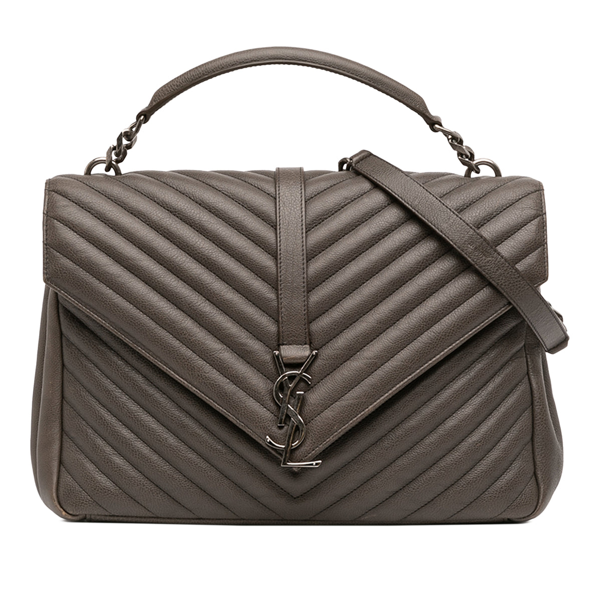 Large Chevron Sheepskin Monogram College Bag – Lord & Taylor