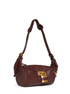 Brown Chloé Paddington crossbody bag showing adjustable leather strap detail