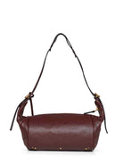 Brown Chloé Paddington crossbody bag rear view with micro stud detailing