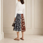 White WEEKEND MAX MARA maxi dress back detail close-up