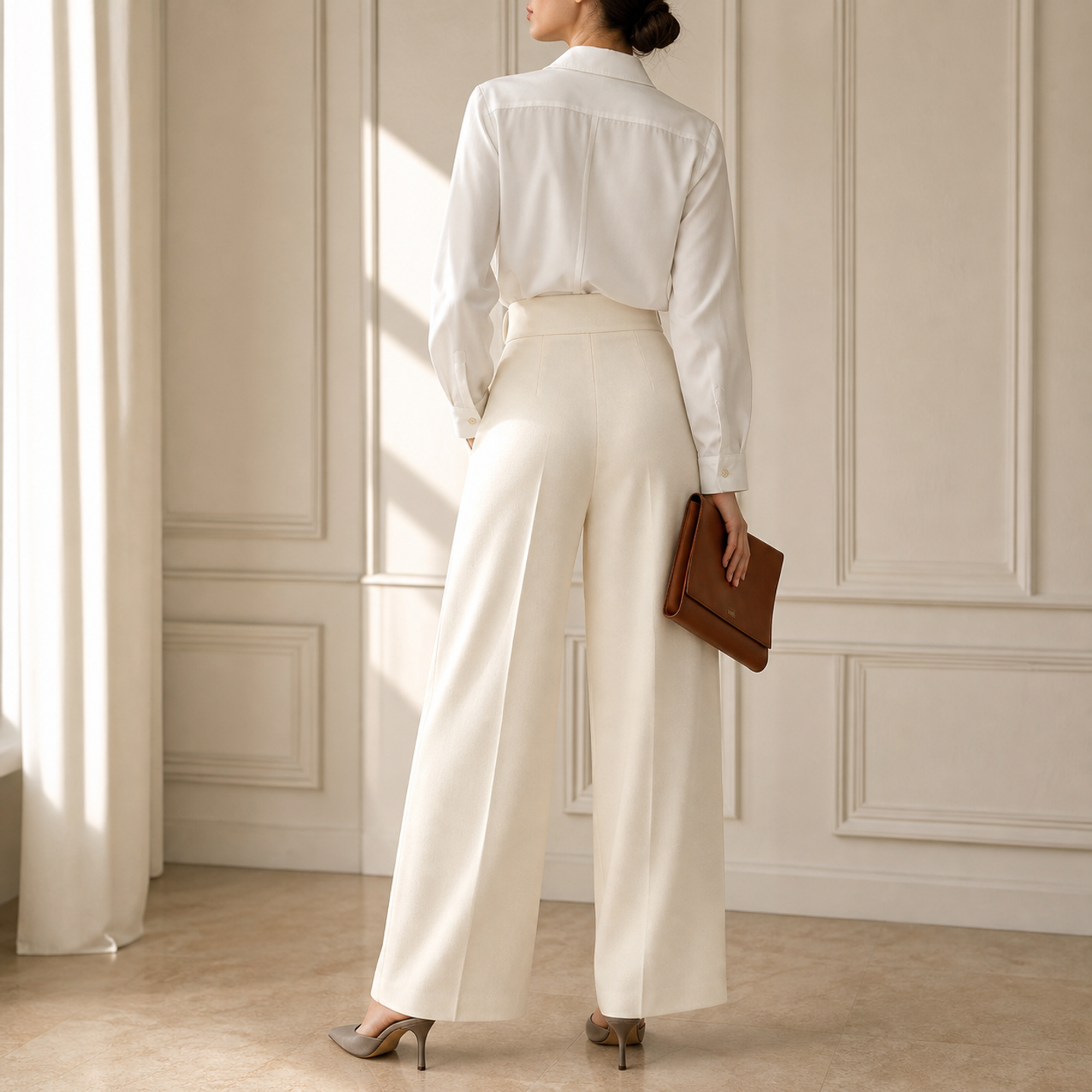 42894-Beige-Trousers — back view