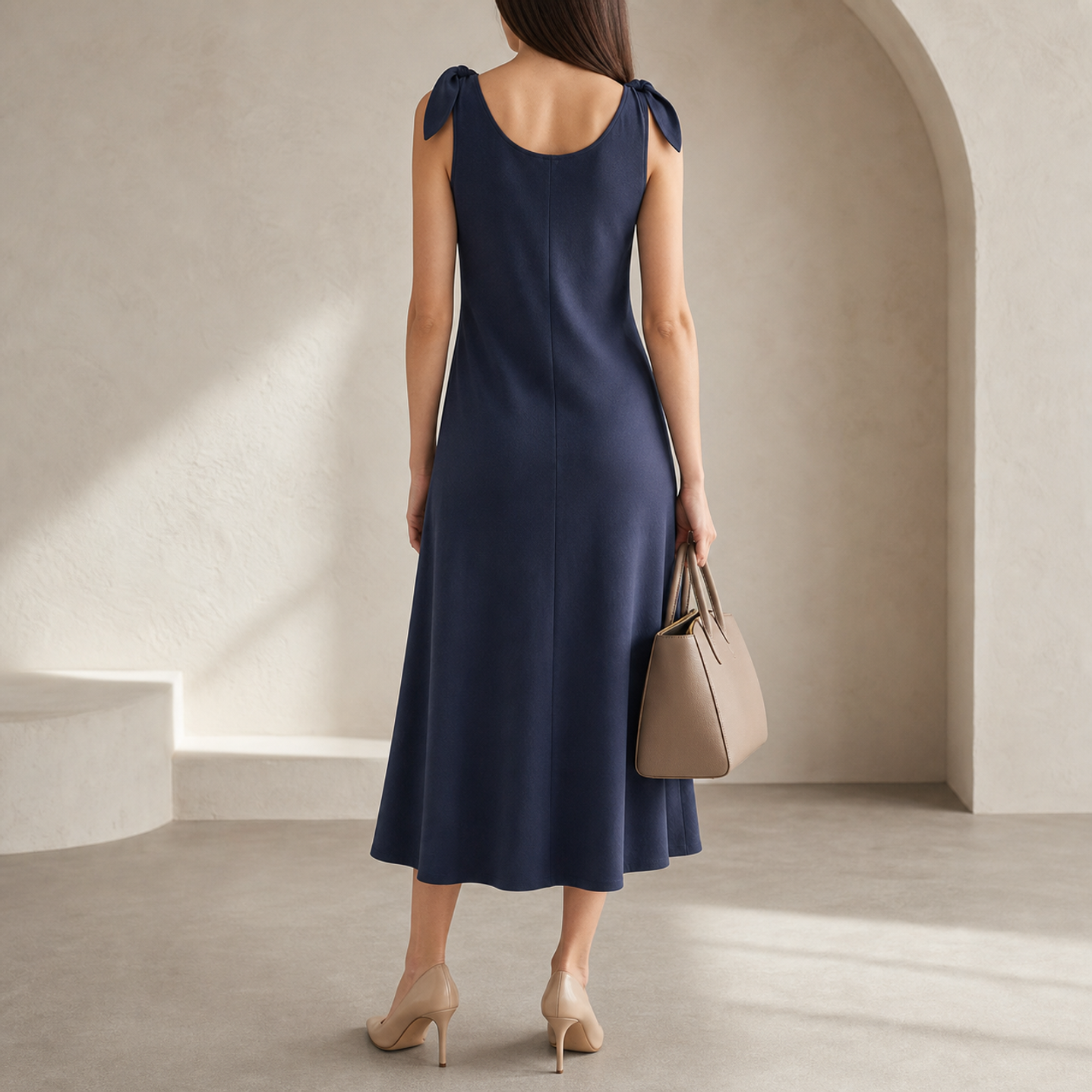 58240-Navy-Dress — back view