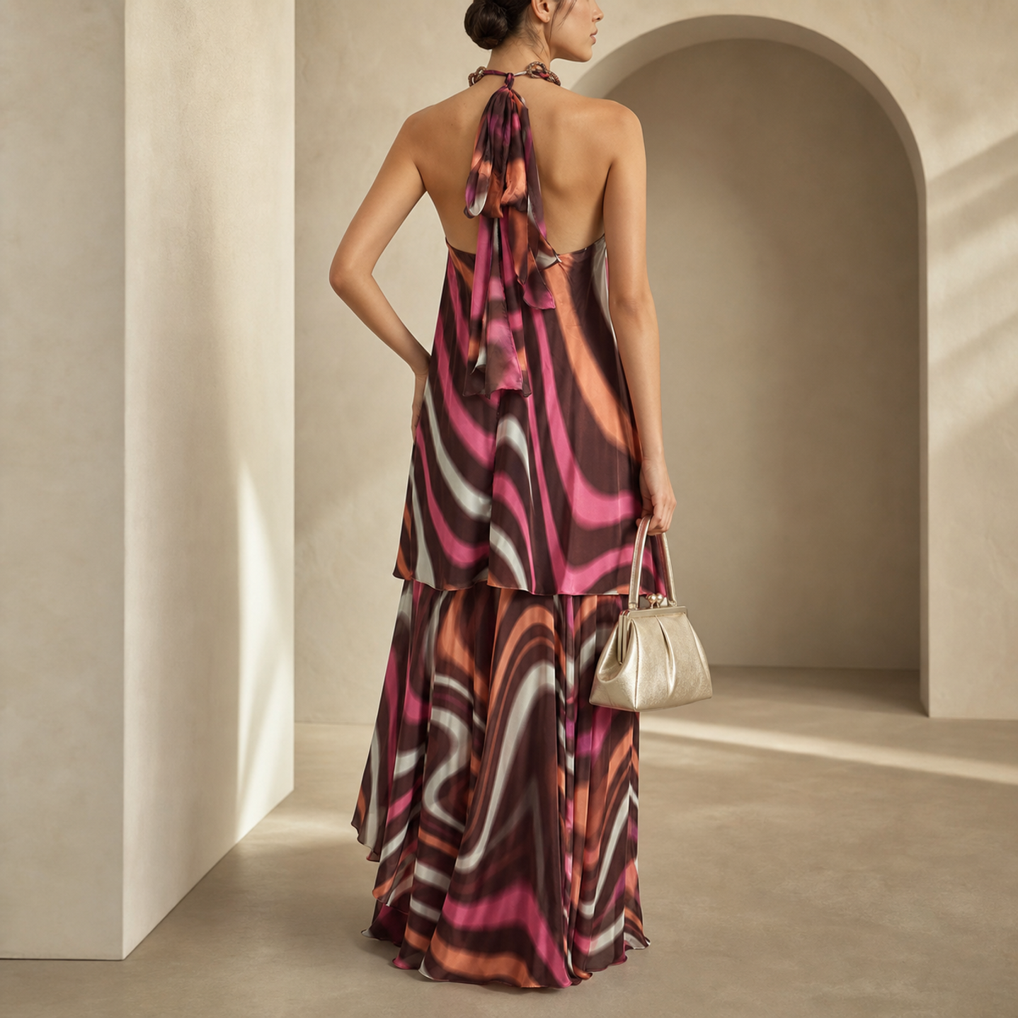 NEED HANNAH TO WEAR THIS 58139-Fuchsia — back view