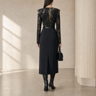 Lord & Taylor Heritage Wrap Top, Metallic Snake Print — back view