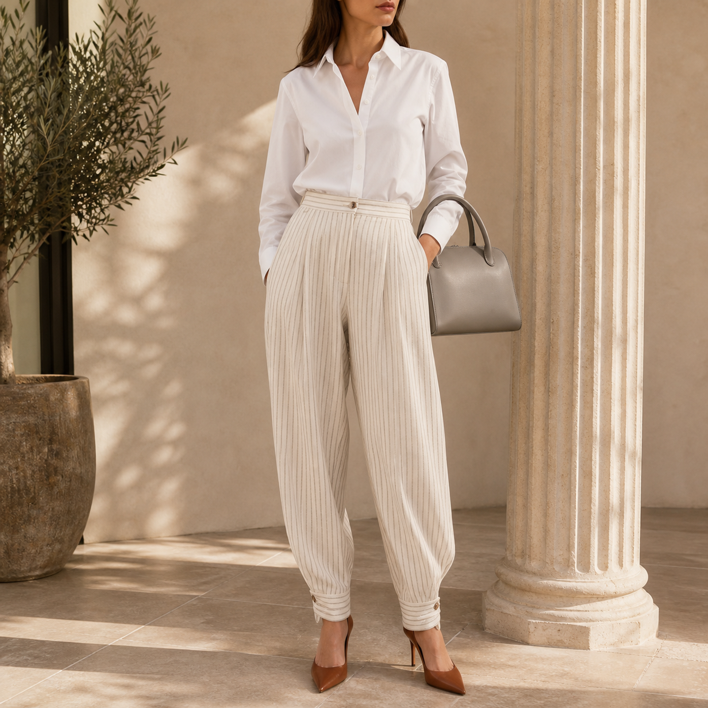 42900-Beige-Trousers — front detail