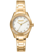 EVERYDAY Chambers Glitz Silver Dial Gold Women's Watch DKNY