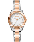EVERYDAY Chambers Glitz Two Tone Silver & Rose Gold Women's Watch DKNY