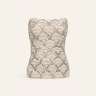 Lord & Taylor Heritage Sequin Bustier Top, Champagne Beige — product shot