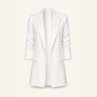 Lord & Taylor Heritage Longline Blazer, White — product shot