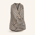 Lord & Taylor Heritage Wrap Top, Black Geometric Stripe — product shot