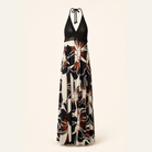 Navy blue dress by Lord & Taylor Heritage, flat product view