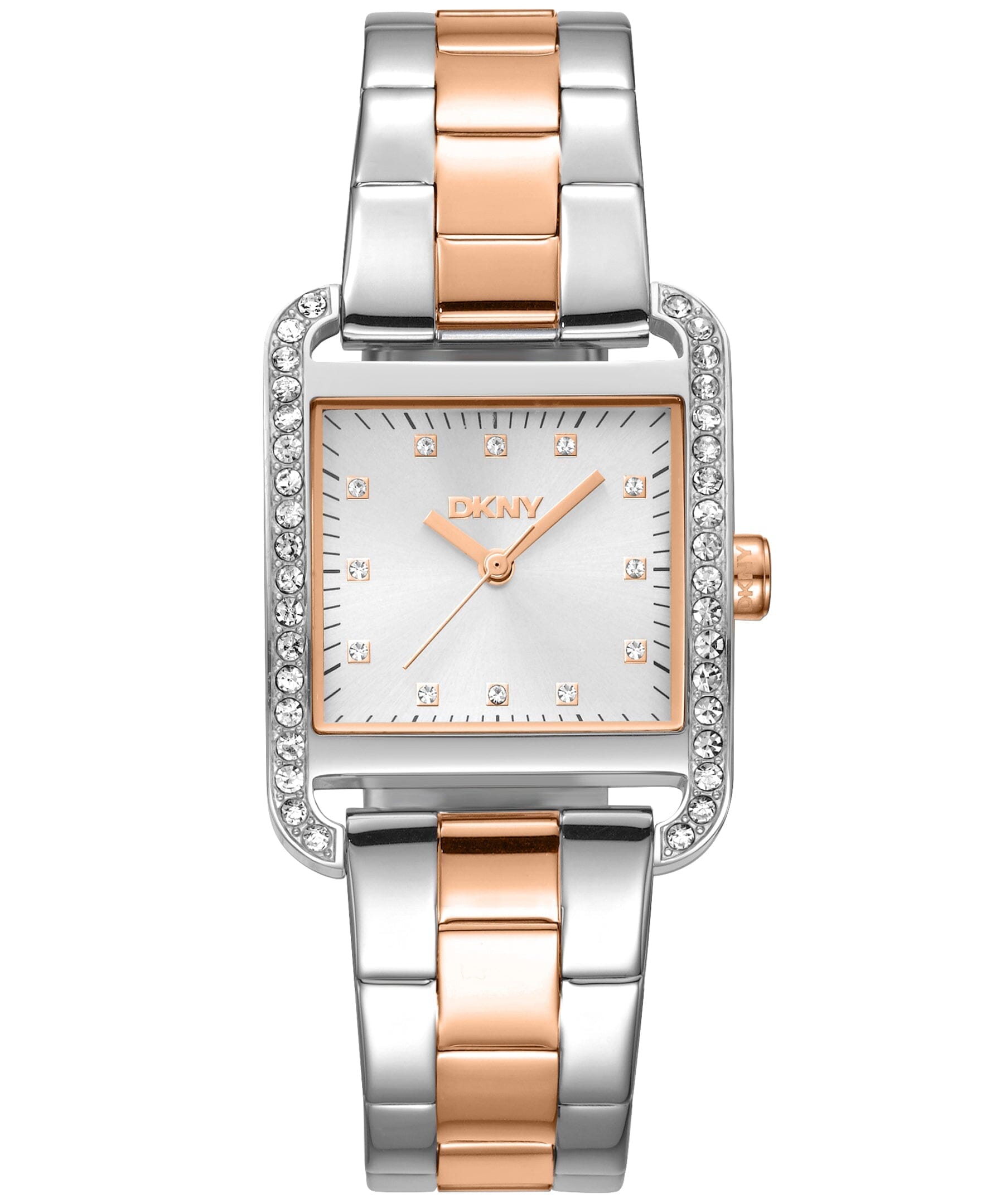 ICONIC City Glitz Two Tone Silver & Rose Gold Women's Watch DKNY