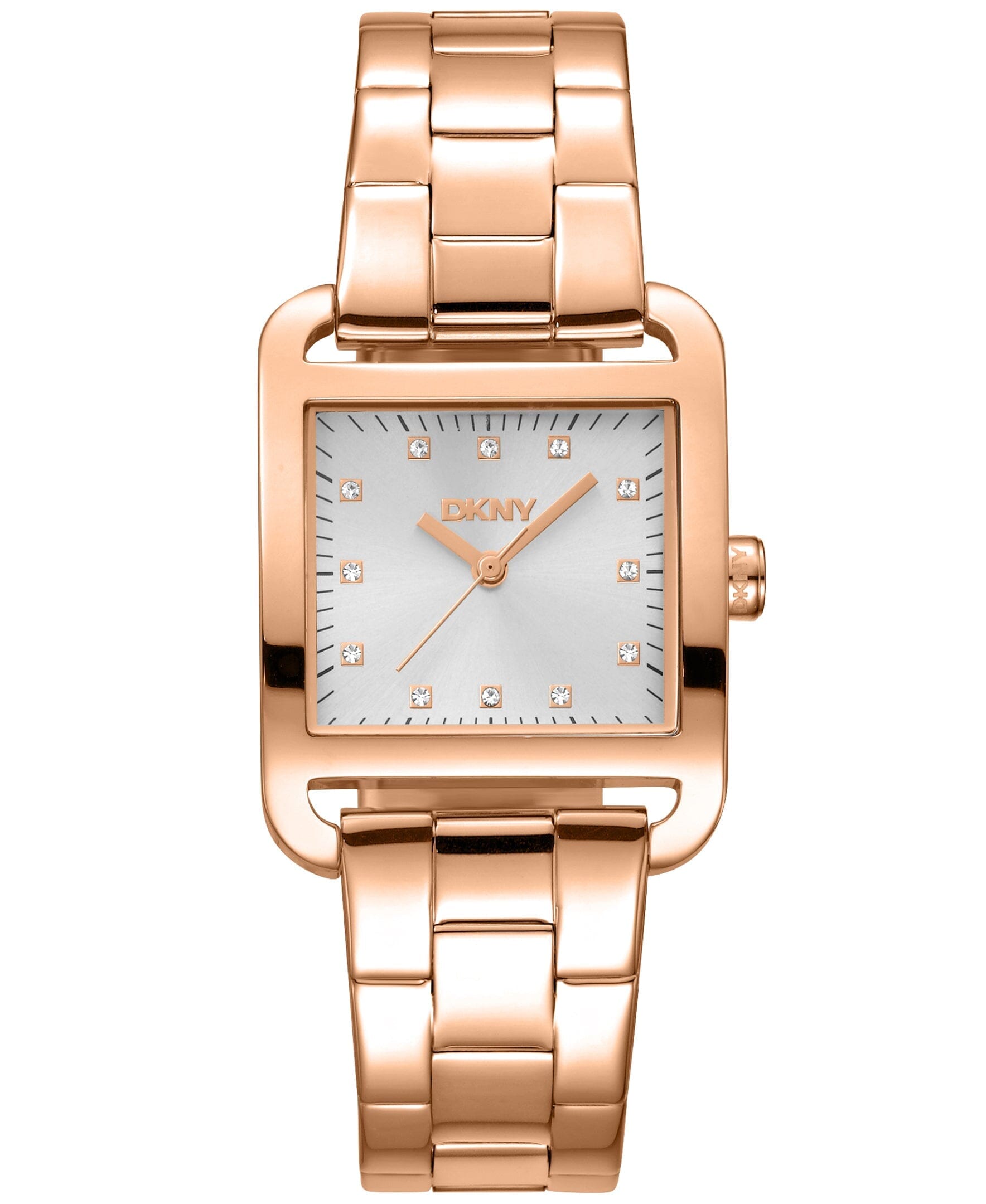 ICONIC City Midi Silver Dial Rose Gold Women's Watch DKNY