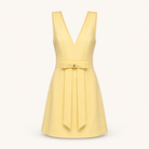 Yellow mini dress flat lay showing A-line silhouette by Lord & Taylor Heritage