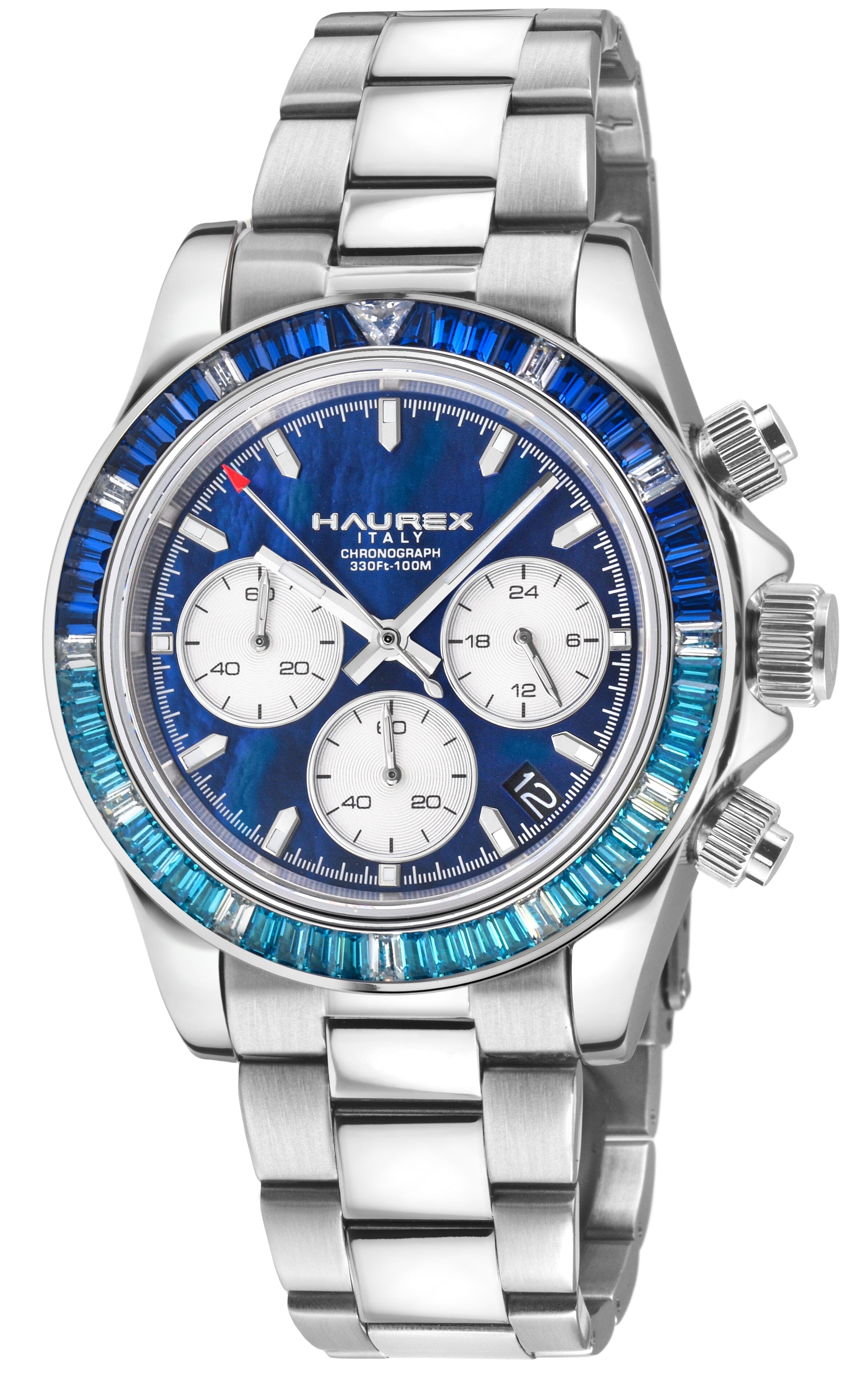 テクノワールド Haurex Italy Arcobaleno Men's Blue MOP Dial Watch – Lord & Taylor