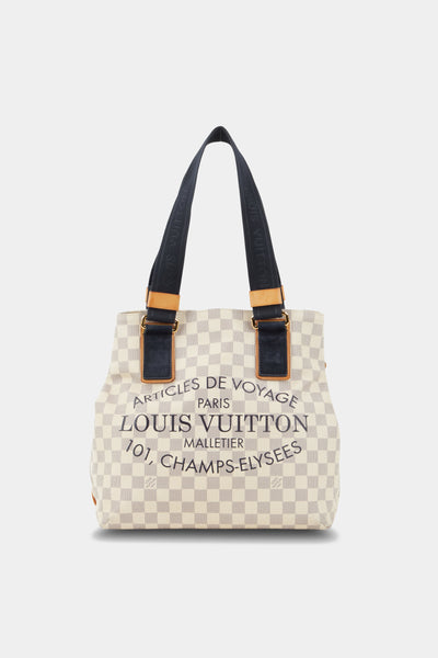 Louis Vuitton Vintage - Damier Azur Cabas Adventure PM Bag - White