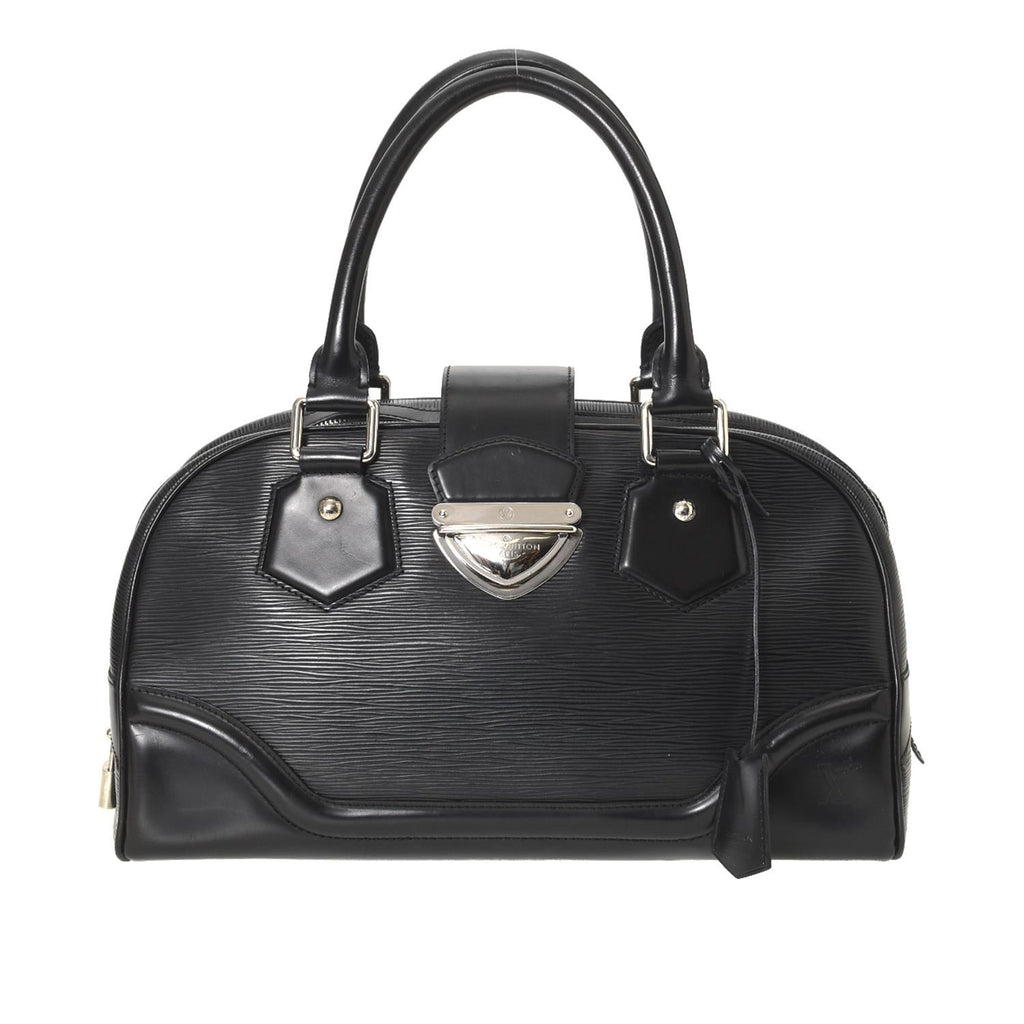 Pre-owned Louis Vuitton Epi Montaigne Bowling Bag In Black