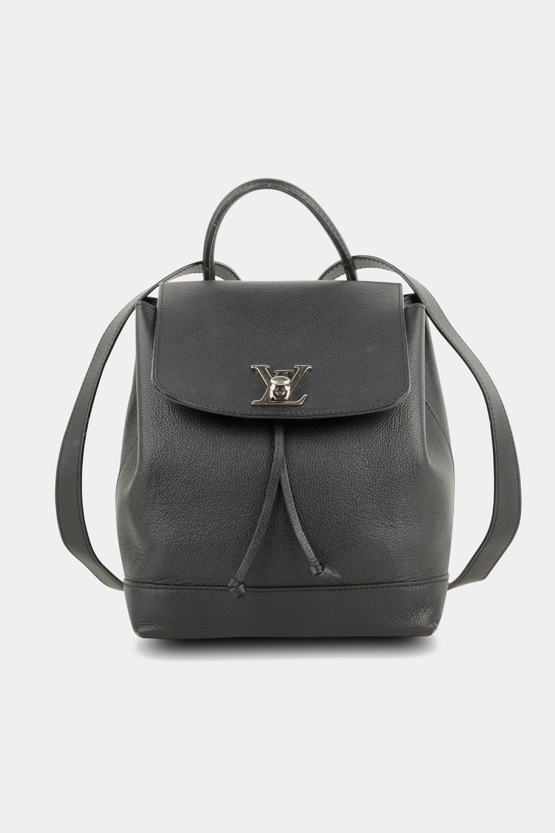 Louis Vuitton Lockme Backpack Rucksack Calf Leather Noir Black, Women's
