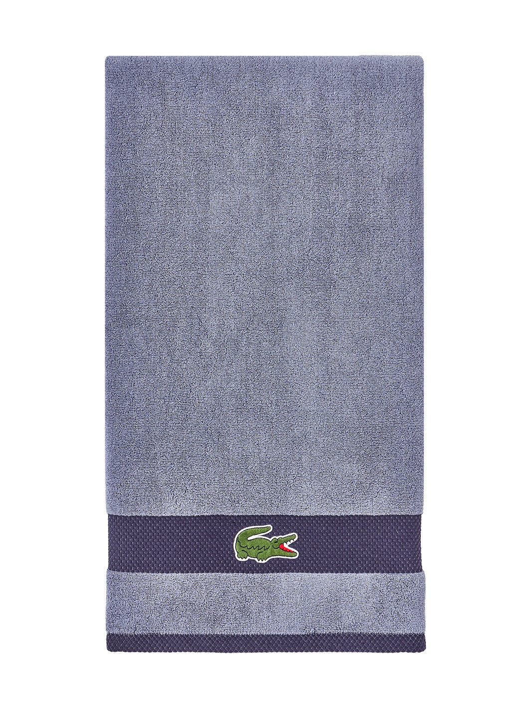 Lacoste Heritage Antimicrobial Bath Mat In Blue