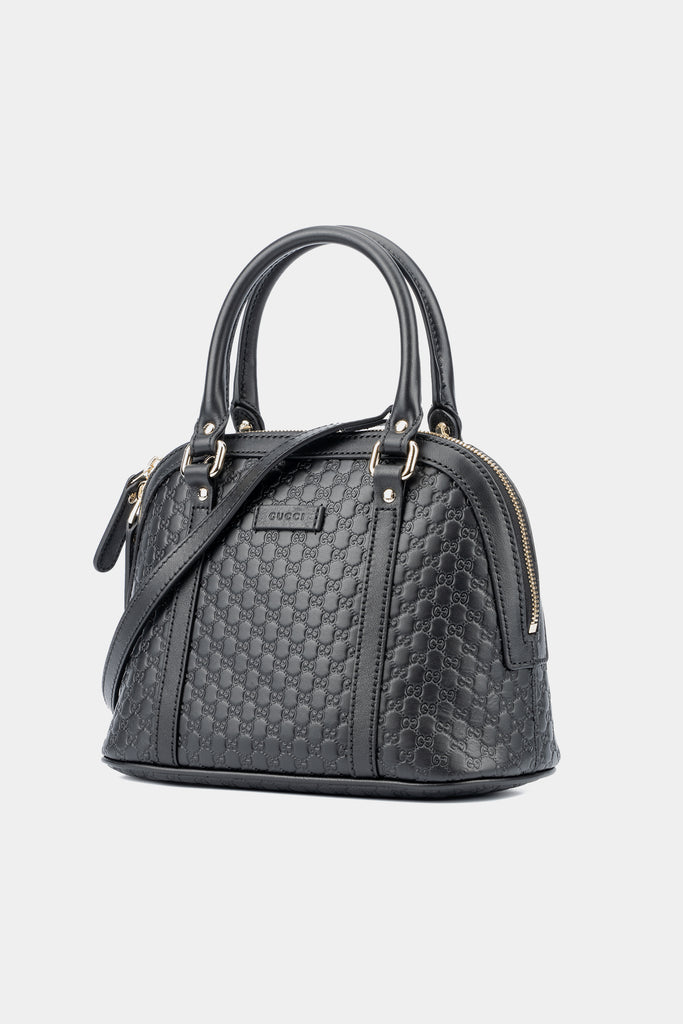 Gucci Black Microguccissima Leather Mini Dome Bag 449654BMJ1G-1000