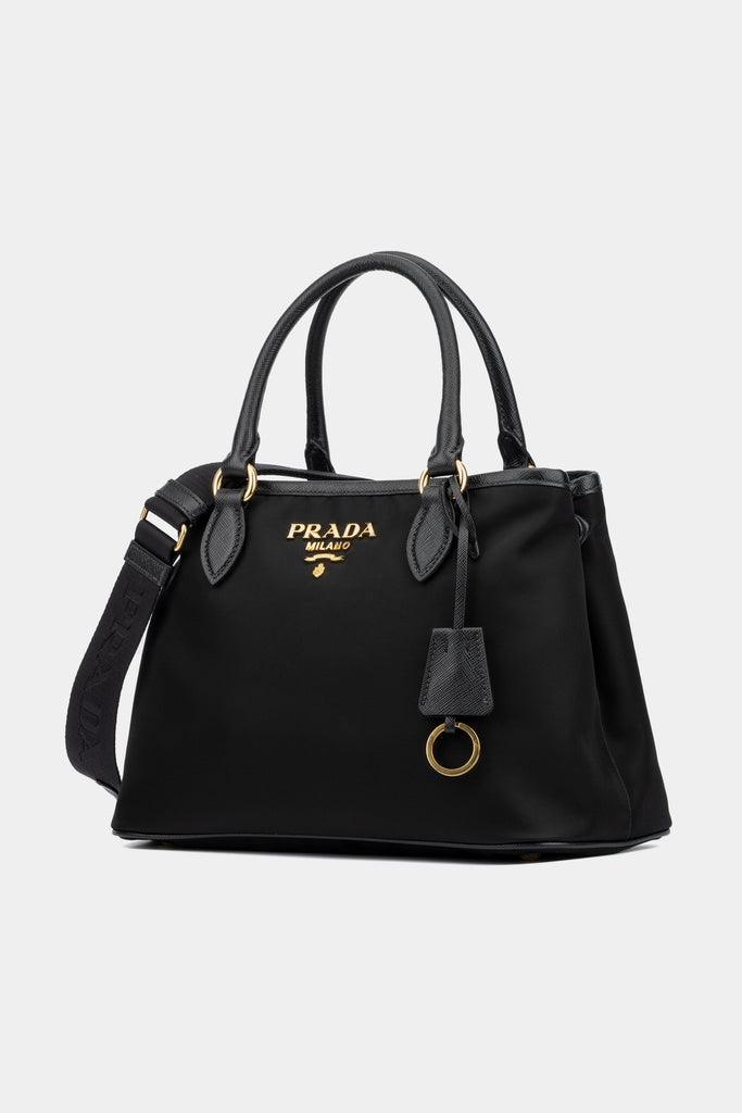Prada Saffiano & Soft Calf Handle Bag - Neutrals Handle Bags