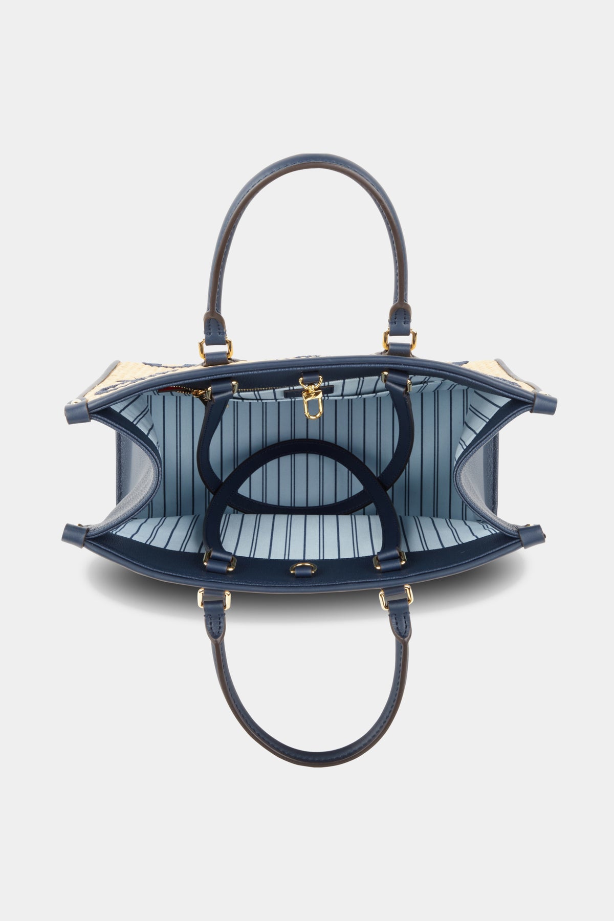 Louis Vuitton Raffia Onthego GM Tote Bag M57644 Hand Shoulder Monogram Auth  New