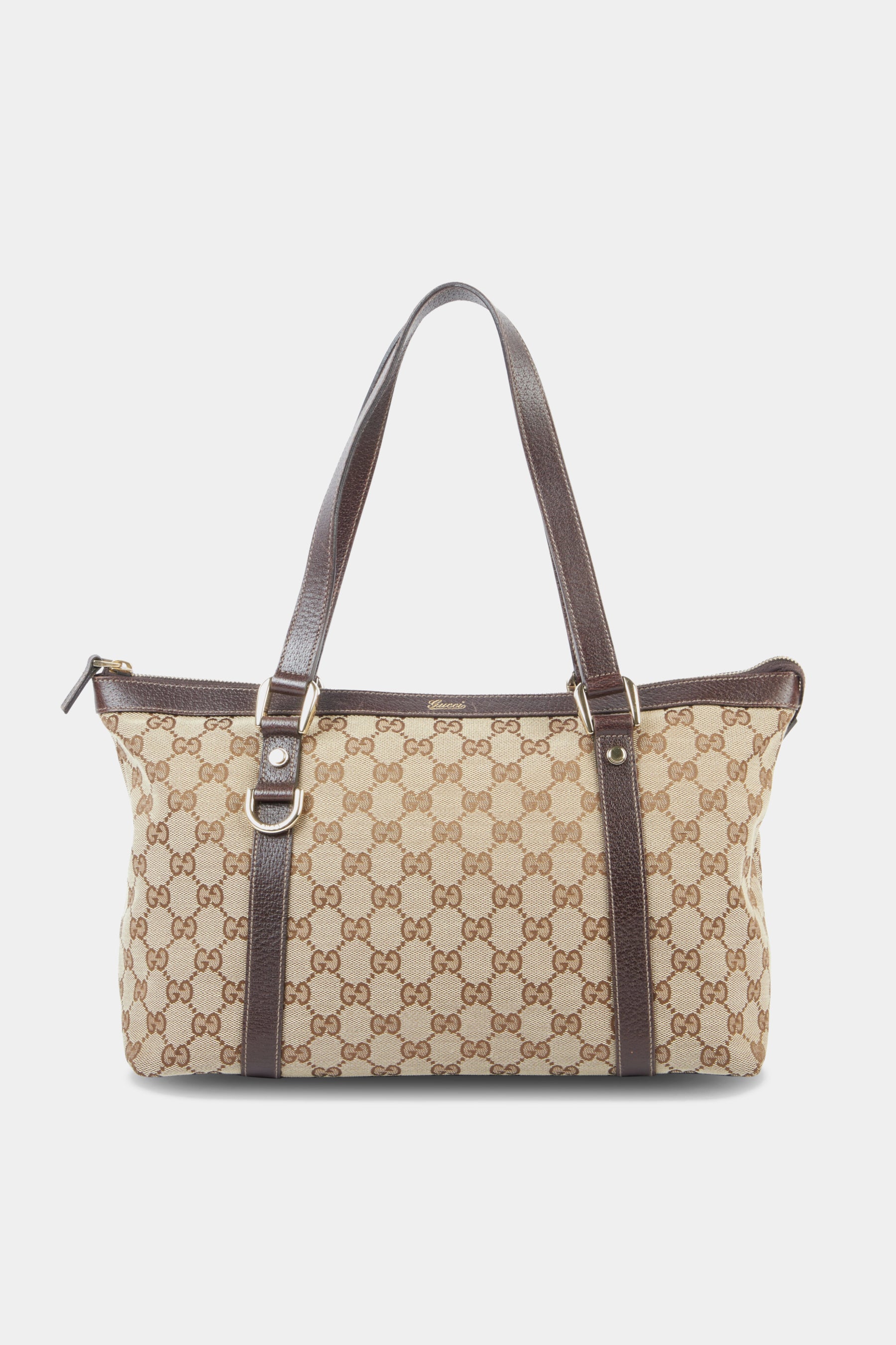 Gucci Abbey GG Canvas Shoulder Bag in Black | Lord & Taylor