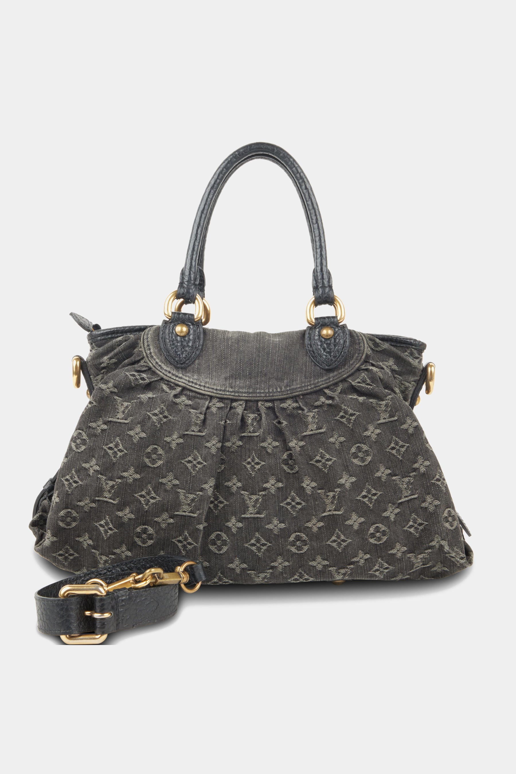 Louis Vuitton Louis Vuitton Neo Cabby MM Gray Monogram Denim 2way Bag