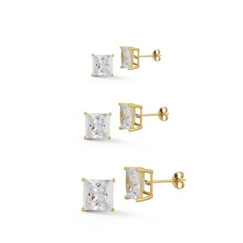 SF Fine 14K Diamond Pyramid Earrings in Gold | Lord & Taylor