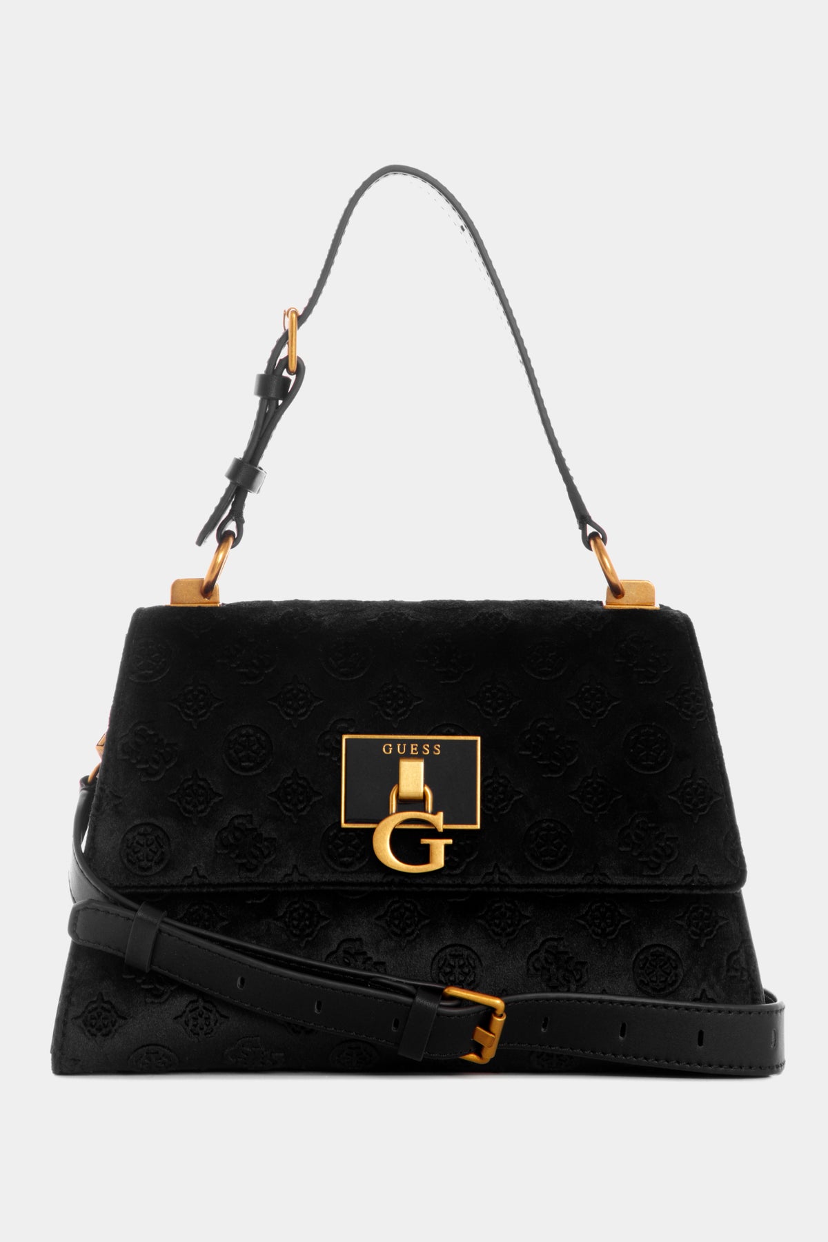 GUESS Stephi Top-Handle Flap Bag