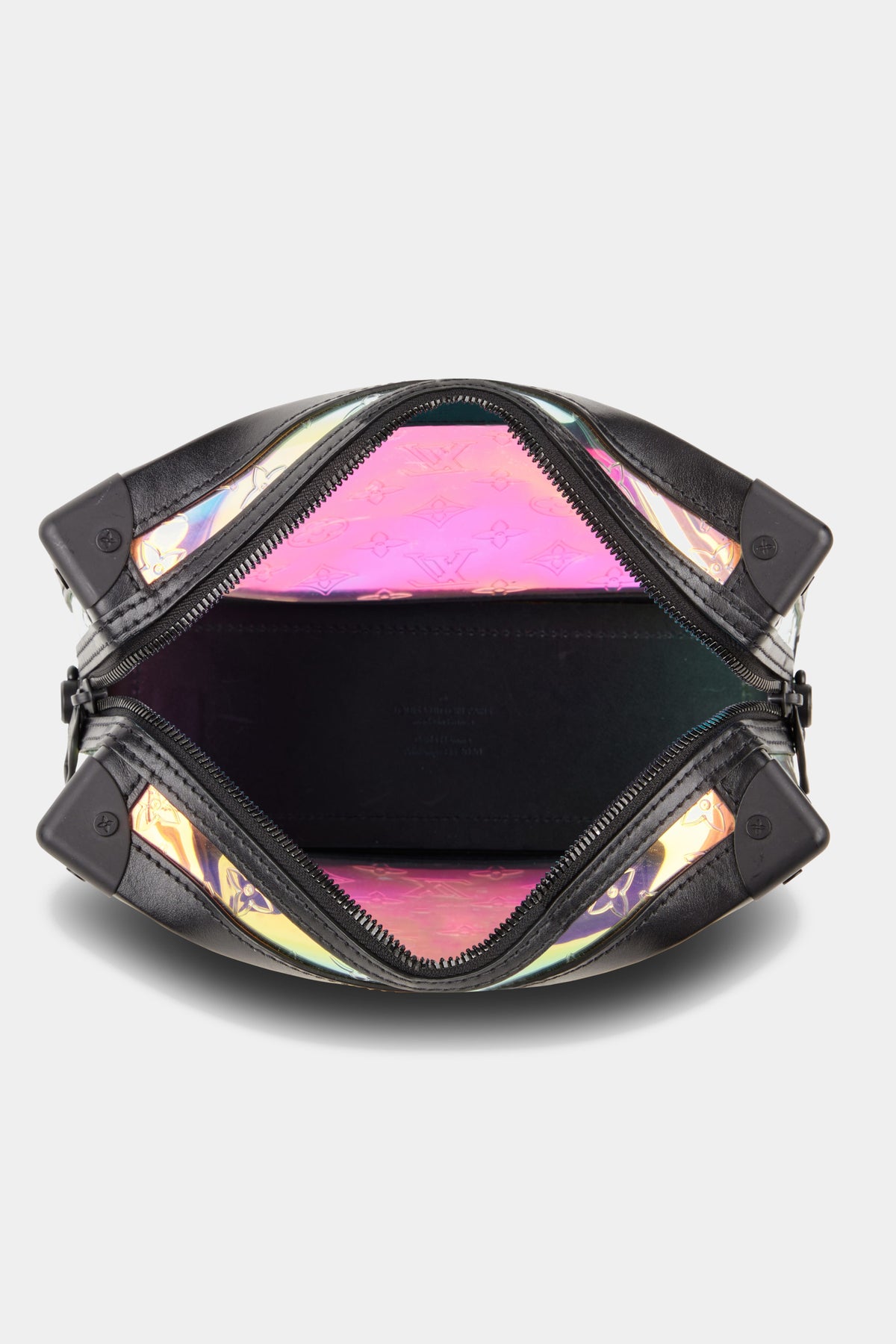 LOUIS VUITTON Diagonal Shoulder Bag Monogram Prism Soft Trunk Leather/