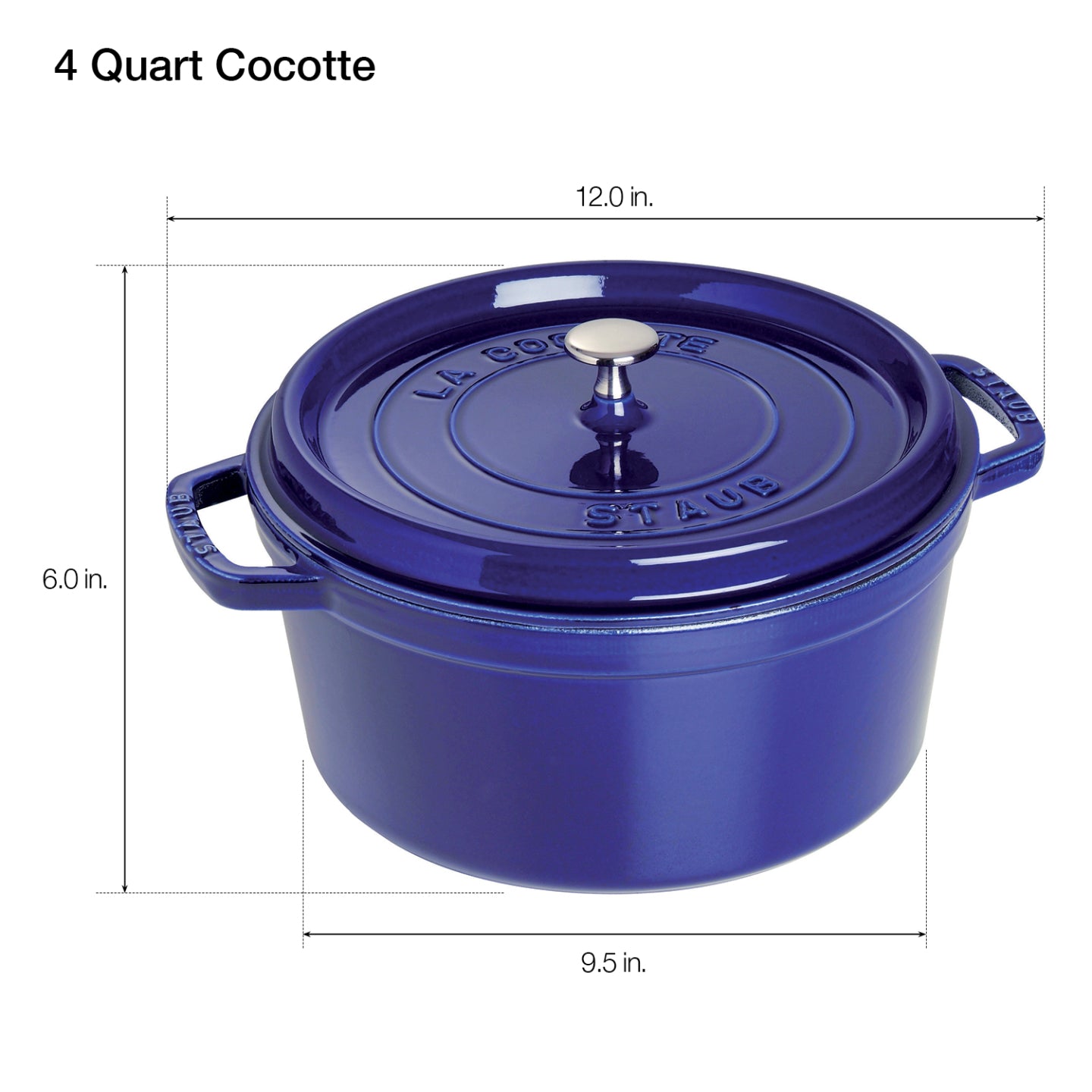 BergHOFF 3qt Cast Iron Round Dutch Oven, Purple in the Cooking Pots  department at